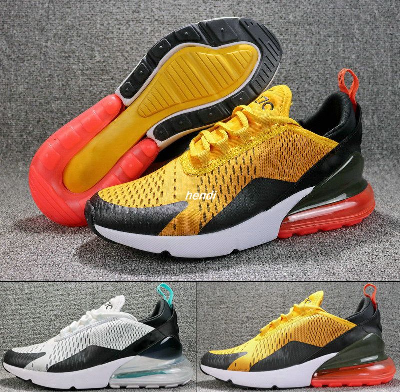 Wholesale Mens Shoes 270s Triple White Black 270 Nano Kpu Trainers Running Shoes Training 270 