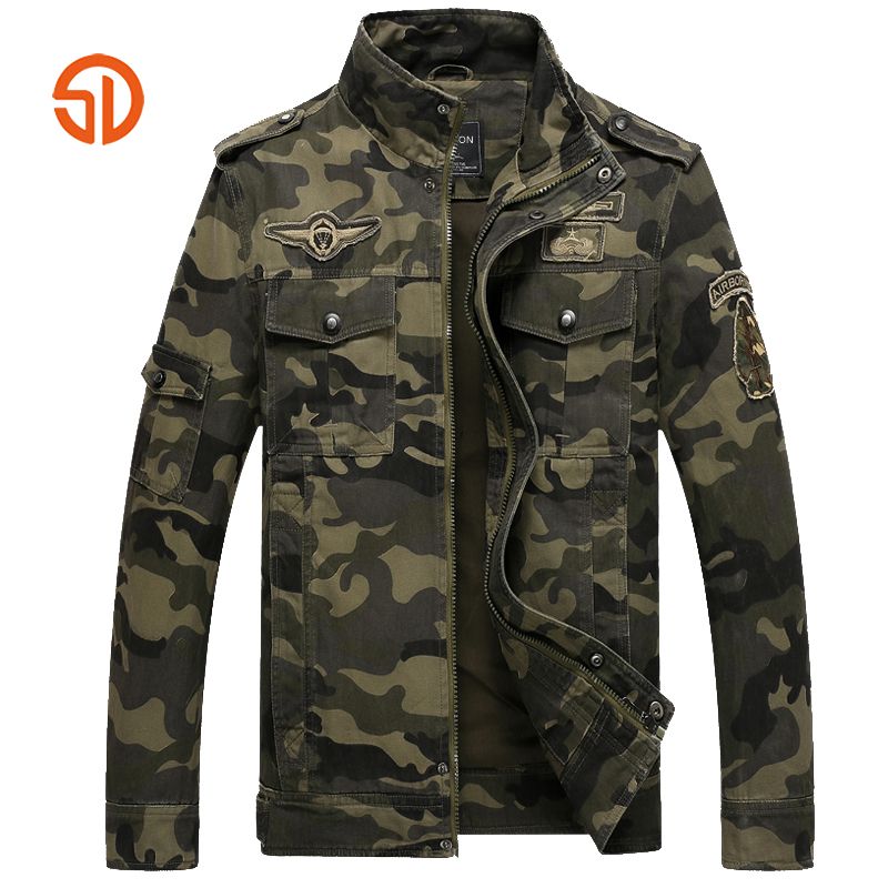 Camouflage Jacke Herren Kleidung 2018 Herbst Armee Herren Jacken und Mäntel Camo Tactical Safari Jacke Jaqueta Masculina Camouflage Jacke Herren Kleidung 2018 Herbst Armee Herren Jacken und Mäntel Camo Tactical Safari Jacke Jaqueta Masculina