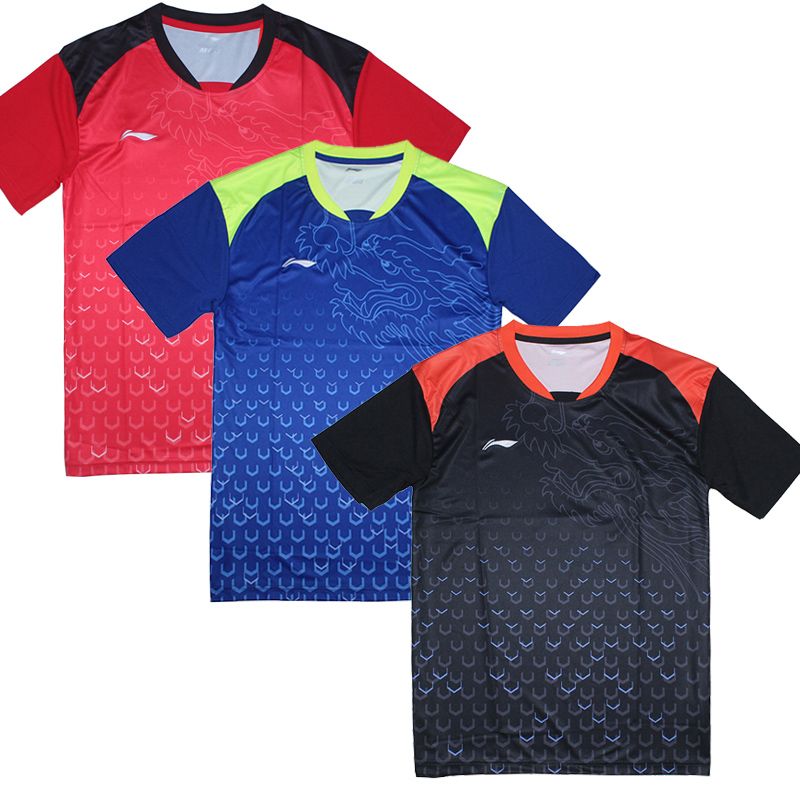 2019 2018 New Li Ning Table Tennis Shirt For Men , Ma Long Jerseys