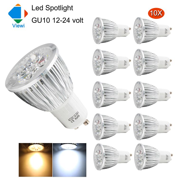 Viewi 10x Illas Led Gu10 Light Bulbs 12 Volt 5w Spotlight Super Viewi 10x Illas Led Gu10 Light Bulbs 12 Volt 5w Spotlight Super Bright High Power Lamp Aluminum Shell 12v 24v Home Lighting G9 Bulb Candelabra