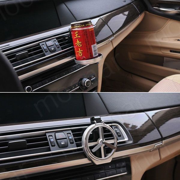 Extension Type Car Drink Rack Vent Water Frame Auto Extension Type Car Drink Rack Vent Water Frame Auto Small Fan Blade For Black Silver With