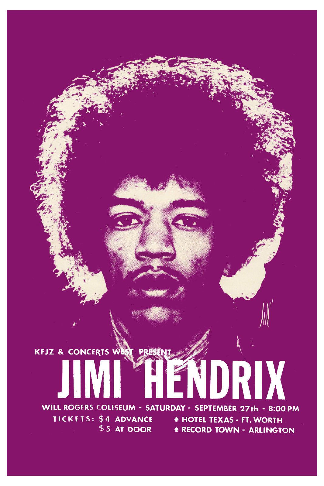 Jimi Hendrix Black and White Canvas Wall Art Picture Print 50x76cm