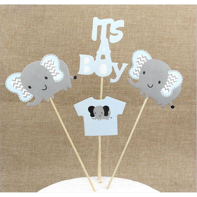 2019 Happy Birthday My Boy Letter Elephant Cake Decor Toppers