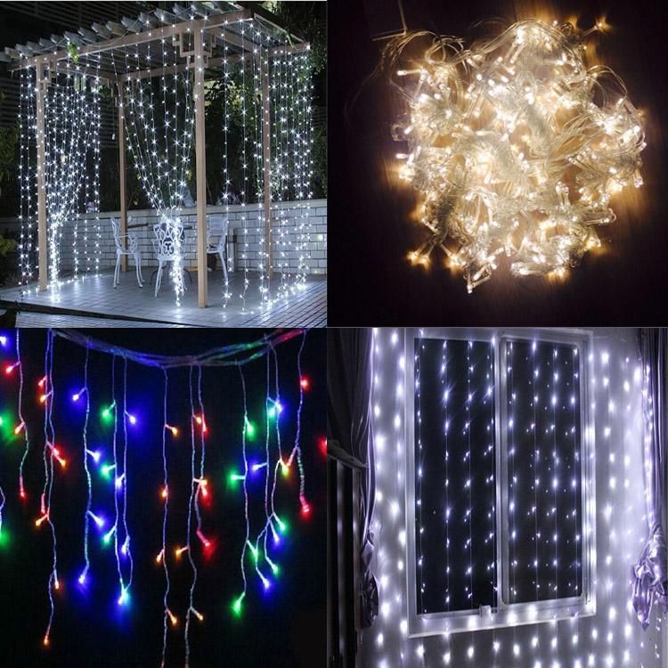 Holiday Decoration LED Christmas Lights LED Curtain LED Strip Holiday decoration LED christmas lights LED curtain LED strip Christmas light Indoor outdoor using strip 3*3M 3*6M IP65 waterproof light - Holiday Decoration LED Christmas Lights LED Curtain LED Strip
