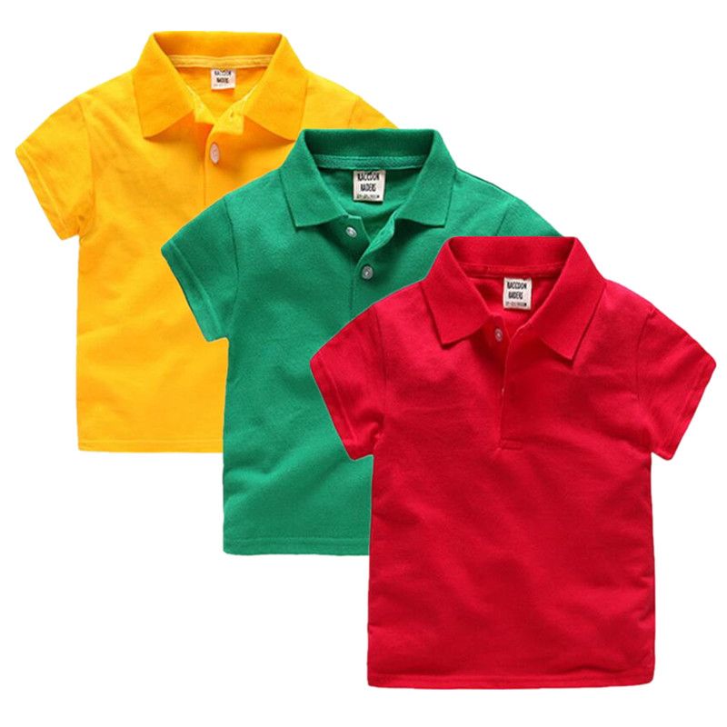 2018 New Fashion Boys Polo Shirts For Kids Summer Children Clothes
