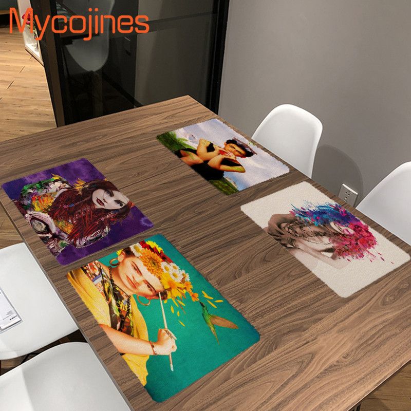 Mexico Style Colorful People Printed Table Napkins Dinner Dish Towel Coffee Decor Western Mats 42 32cm