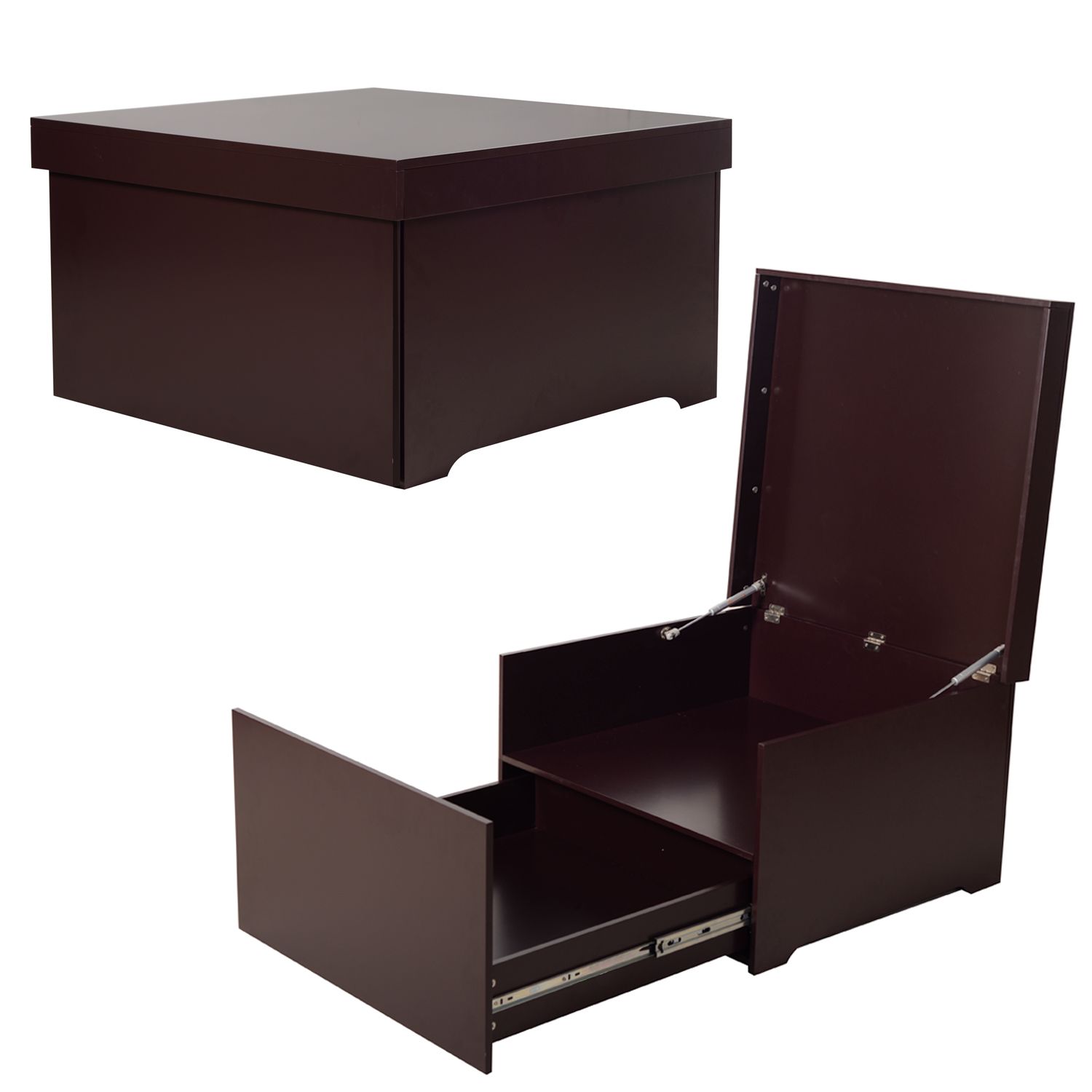 2019 Brown Large Shoe Cabinet Box Bench Storage Organizer With 2 Brown Large Shoe Cabinet Box Bench Storage Organizer With 2 Layers