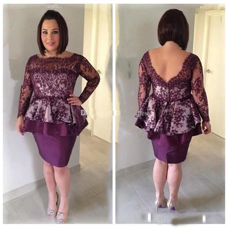 mother of the bride peplum dress
