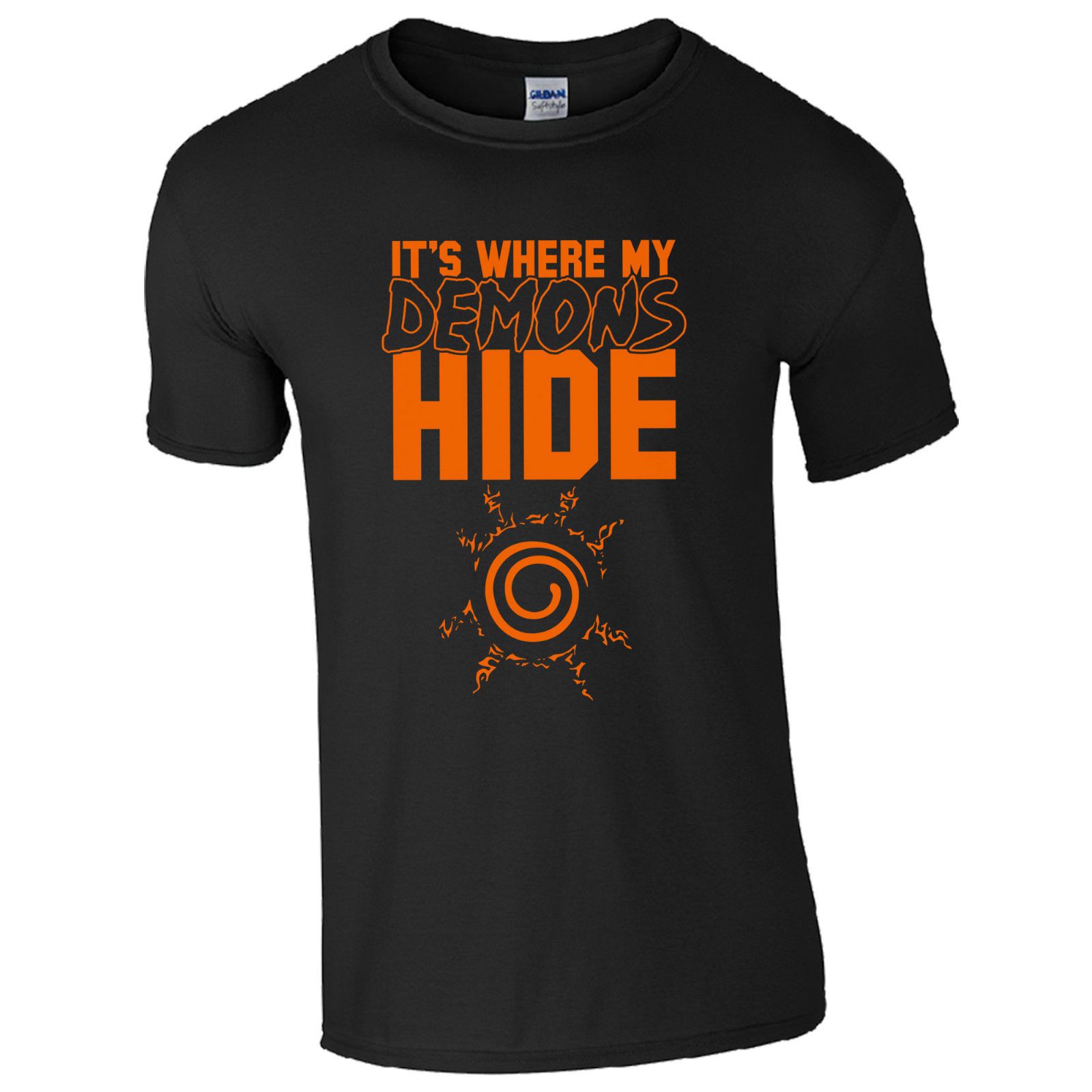 ItS Where My Demons Hide T Shirt Naruto Fan Inspired Anime Gift