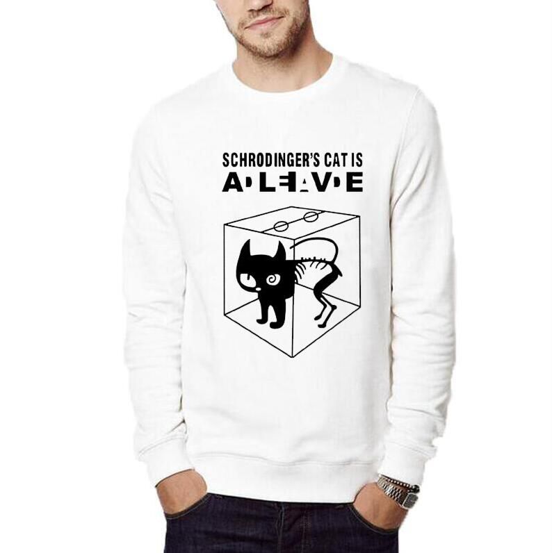6 Men's Fashion Sweatshirt Schrodinger's Cat 