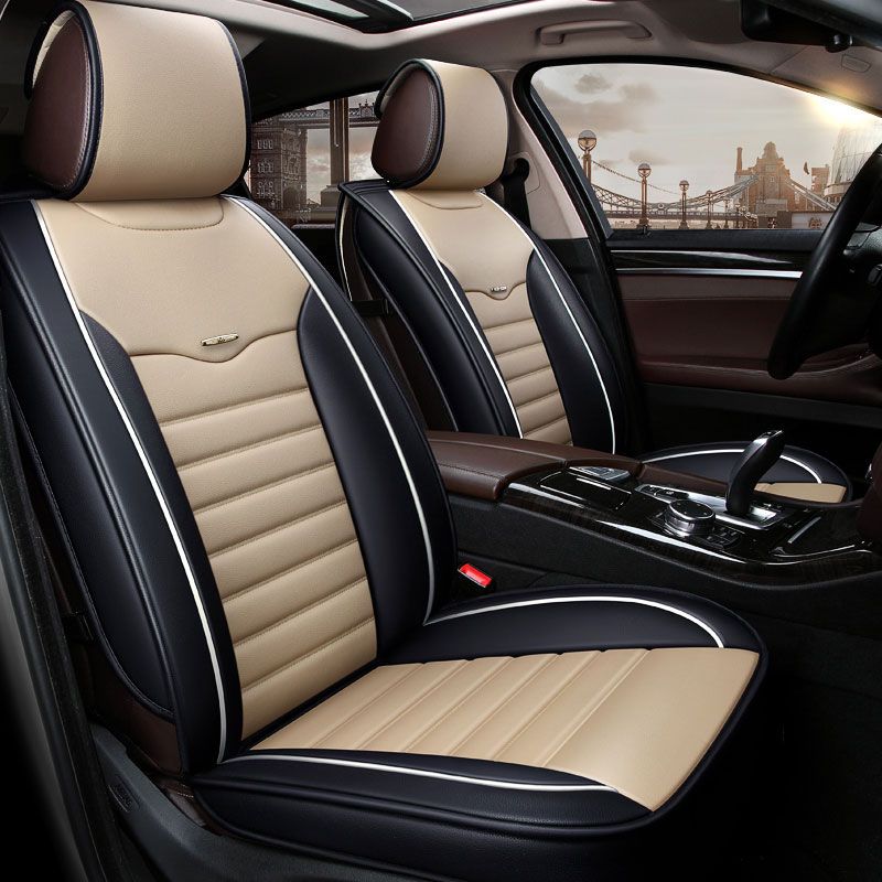 Whole Leather Universal Car Seat Cover Cushion Pad For Whole Leather Universal Car Seat Cover Cushion Pad For Nissan Almera Classic G15 N16 Bluebird Sylphy Cefiro Qashqai 2017
