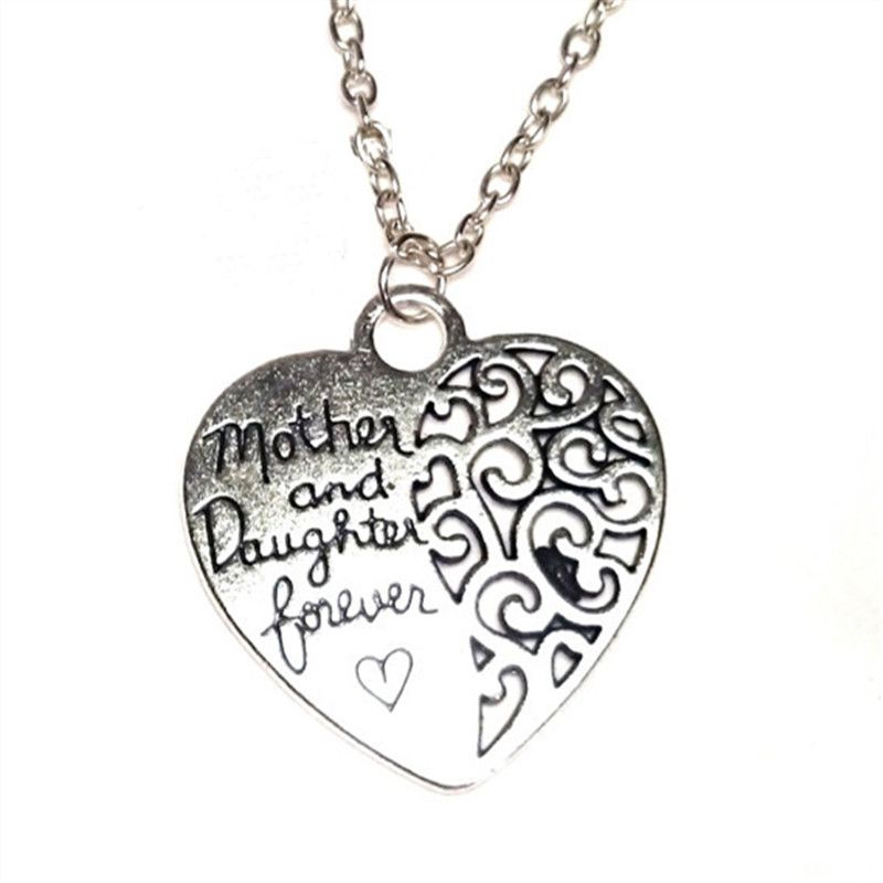 Wholesale Mother Daughter Necklace Charm Pendant Mother