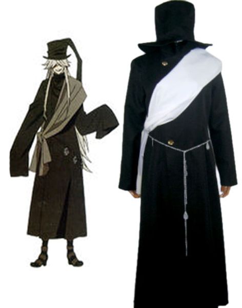 Black Butler Kuroshitsuji Grim Reapers Undertaker Uniform Cosplay