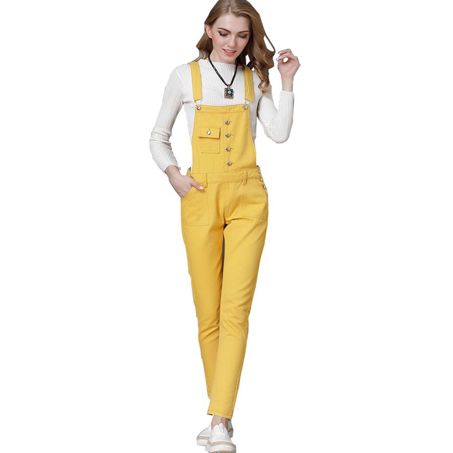 Women Denim Overalls Jumpsuit Ladies Sexy Slim Plus Size Jeans For