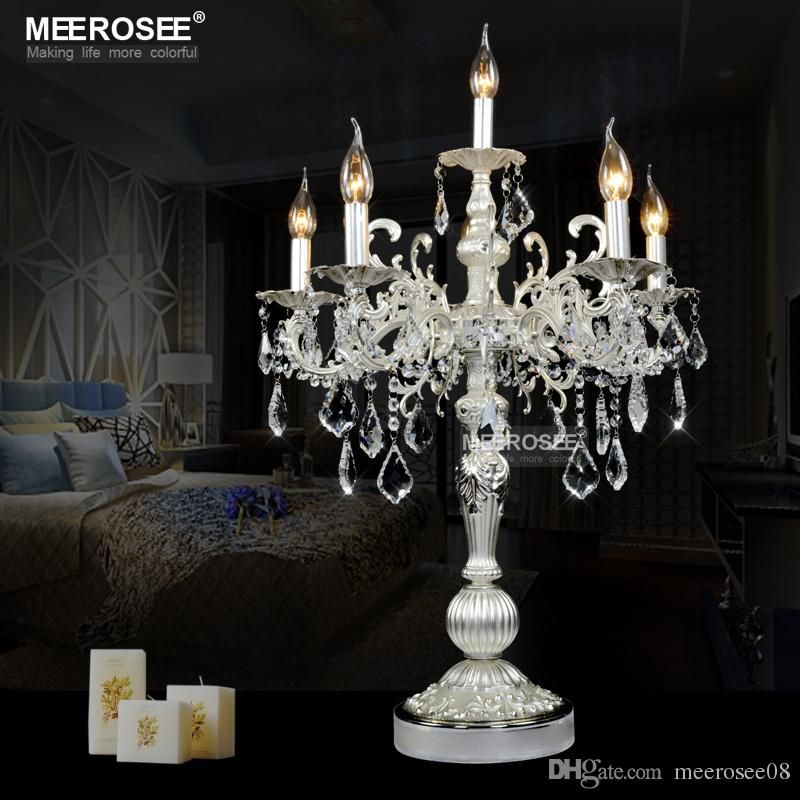 21 Inch Bronze Color Vintage Desk Lamp Crystal Table Light Bedroom 21 Inch Bronze Color Vintage Desk Lamp Crystal Table Light Bedroom Living Room 6 Holders Tl3134 Plastic Chandelier Bulbs From