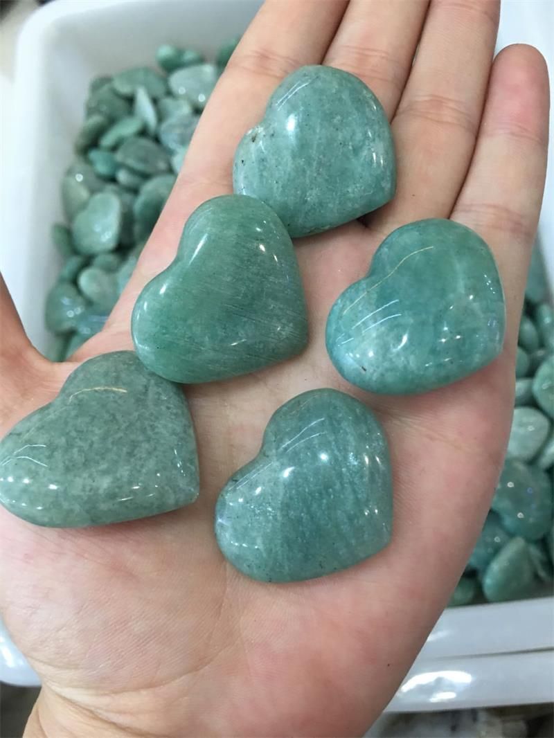 Satin Al Ucretsiz Kargo Toptan 5 Adet Mavi Amazonit Tas Kalp Kristal Kalp Taki Yapimi Amazonite Kalp Dugun Donusu Hediye Kristal Sifa Tl88 79 Dhgate Comda