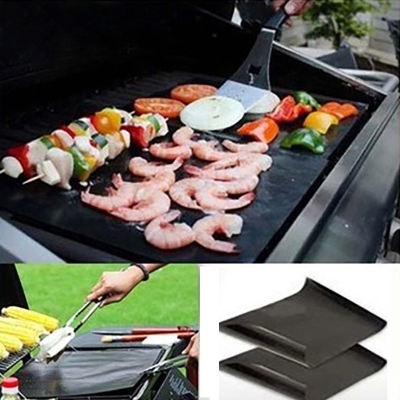 Non Stick Teflon BBQ Grill Mat Extra Thick Thermostability Grilling Sheet FDA Teflon Baking Mat