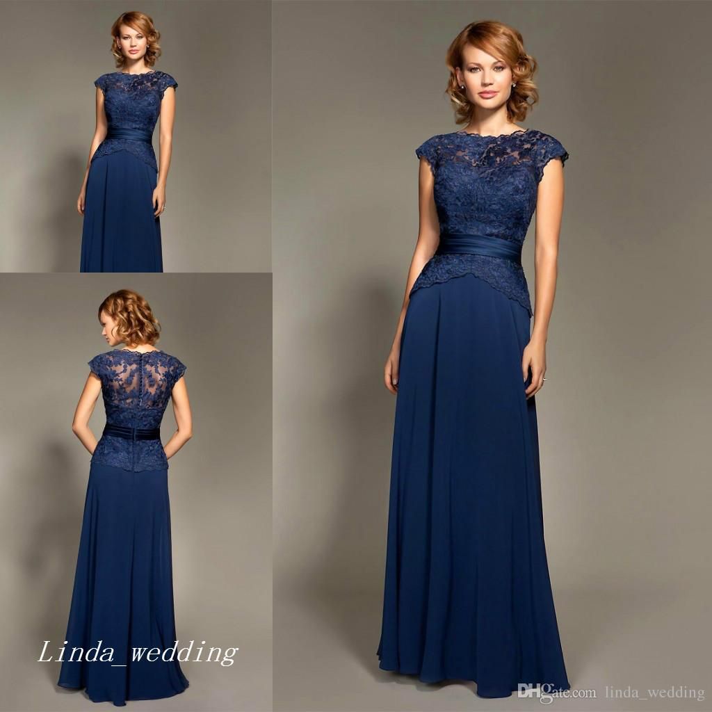 navy blue and silver gown
