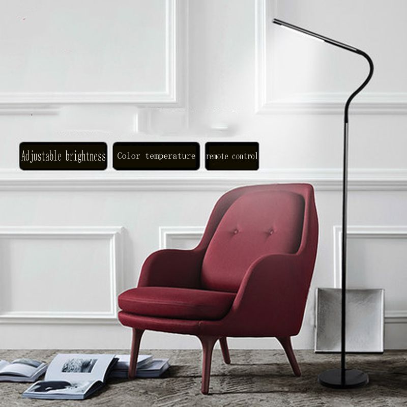 Led Floor Lamp Living Room Bedroom Study Office Nordic Minimalist Modern Piano Reading Eye Vertical Desk