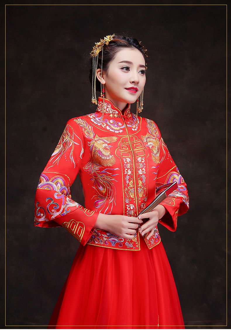 2021 Spring Traditional Show Bride Dress Suzhou Embroidery ...