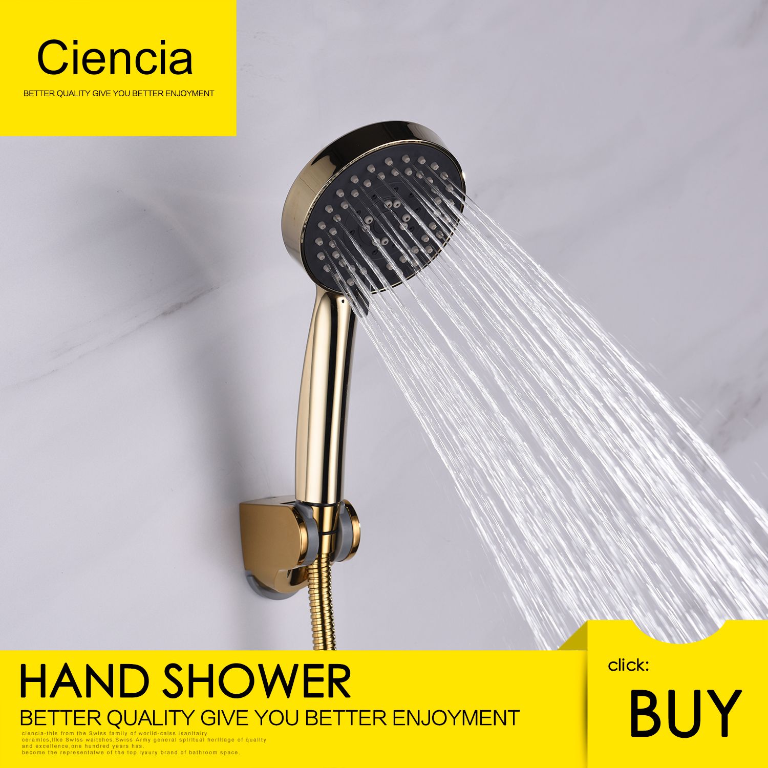 Abs Pvd Gold Water Saving 5 Way Shower Head Pressure Boost Handheld Abs Pvd Gold Water Saving 5 Way Shower Head Pressure Boost Handheld Sprayer For Bathroom System