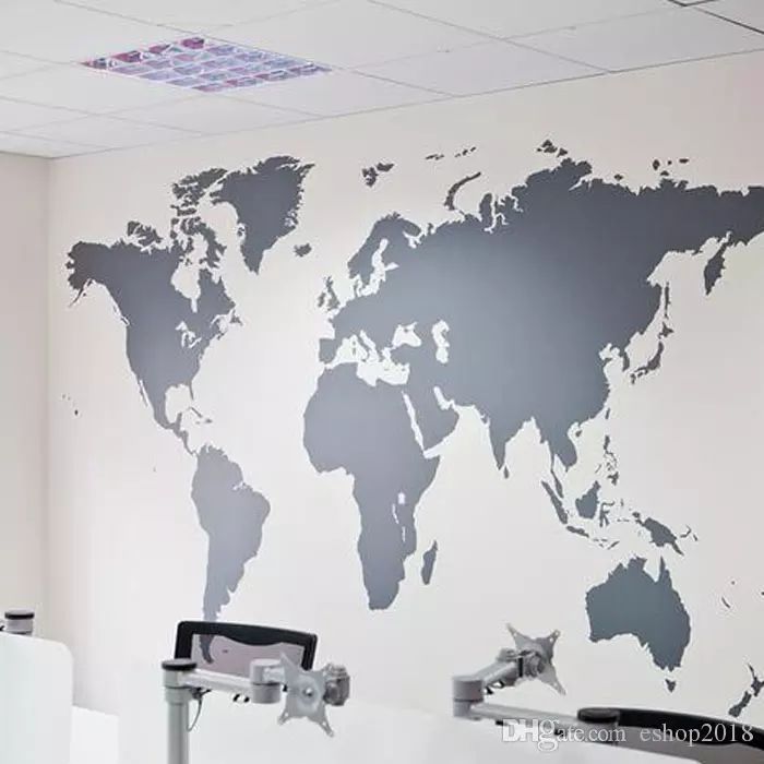 2016 Wholesales Black Large World Map Wall Sticker Removable Double Sided Visual Pattern Home Decoration House Wallpaper Online With 12 09 Dozen On 2016 Wholesales Black Large World Map Wall Sticker Removable Double Sided Visual Pattern Home Decoration House Wallpaper Online With 12 09 Dozen On