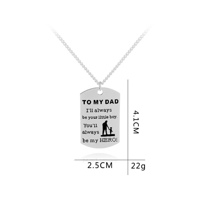 dad dog tag necklace
