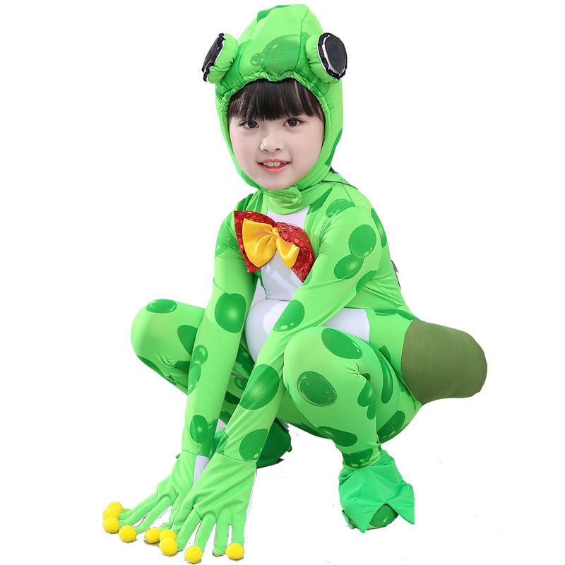 frogs children frog costume for kids kindergarten performance clothing cute animal jumpsuit festival dance for children best halloween costumes for groups
