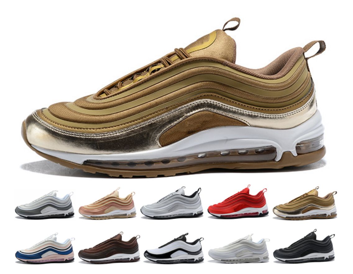 Top Quality 2018 nike air max vapormax 97 off white airmax 97 plus New 97 OG X Gold Silver Bullet Zapatos deportivos Negro Blanco r Mens 97s ultra Top Quality 2018 nike air max vapormax 97 off white airmax 97 plus New 97 OG X Gold Silver Bullet Zapatos deportivos Negro Blanco r Mens 97s ultra
