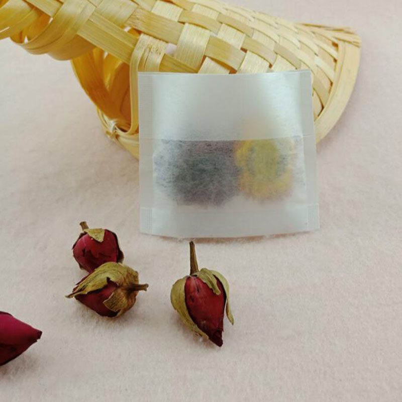 2021 12X10cm Corn Fiber Folding Empty Tea Bag PLA Biodegraded Teabag