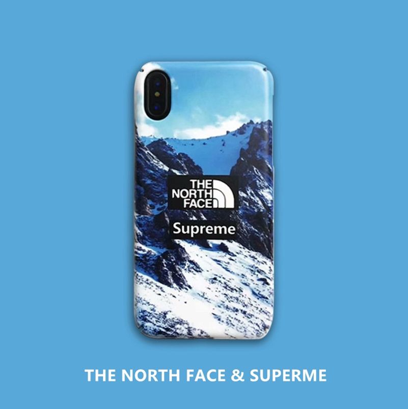 supreme north face phone case