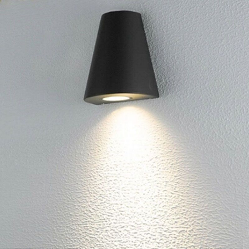 2018 3w Led Waterproof Outdoor Wall Lamp Black Grey Aluminum Light 2018 3w Led Waterproof Outdoor Wall Lamp Black Grey Aluminum Light Fixture Down Lighting Ac85 265voutdoor Garden Porch From Ycx52018