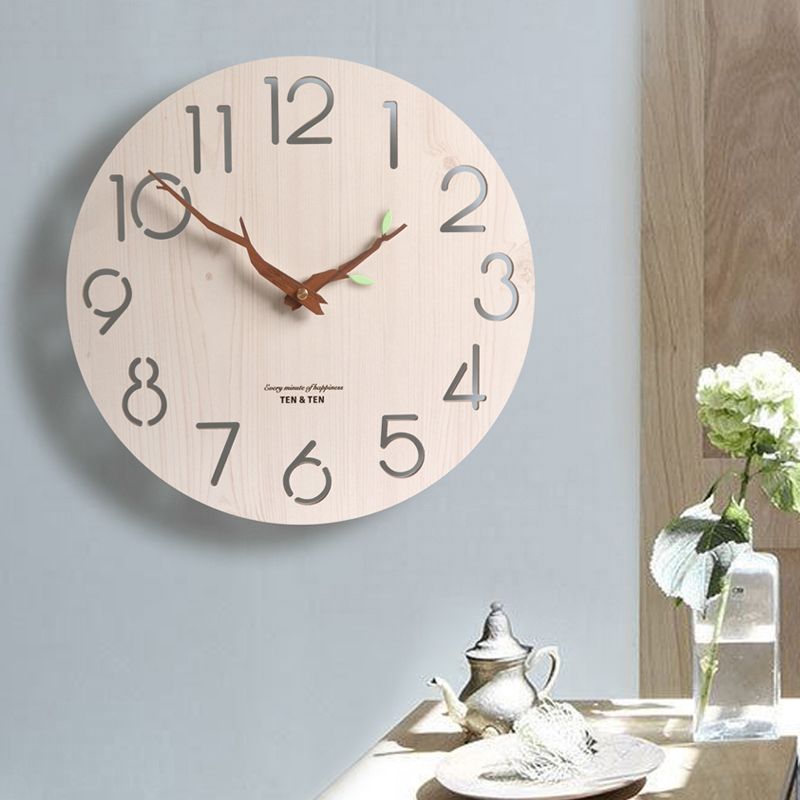 Kreative Uhr stumm Uhren Wohnzimmer Schlafzimmer Hause Mode europäischen Wanduhr Nordic Wanduhr modernen minimalistischen Holzmaserung Kreative Uhr stumm Uhren Wohnzimmer Schlafzimmer Hause Mode europäischen Wanduhr Nordic Wanduhr modernen minimalistischen Holzmaserung