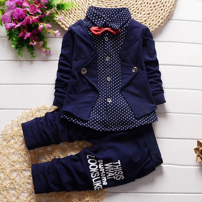 2019 Baby Boy Clothes Toddler Outfits Infant Tuxedo Formal Suits Set