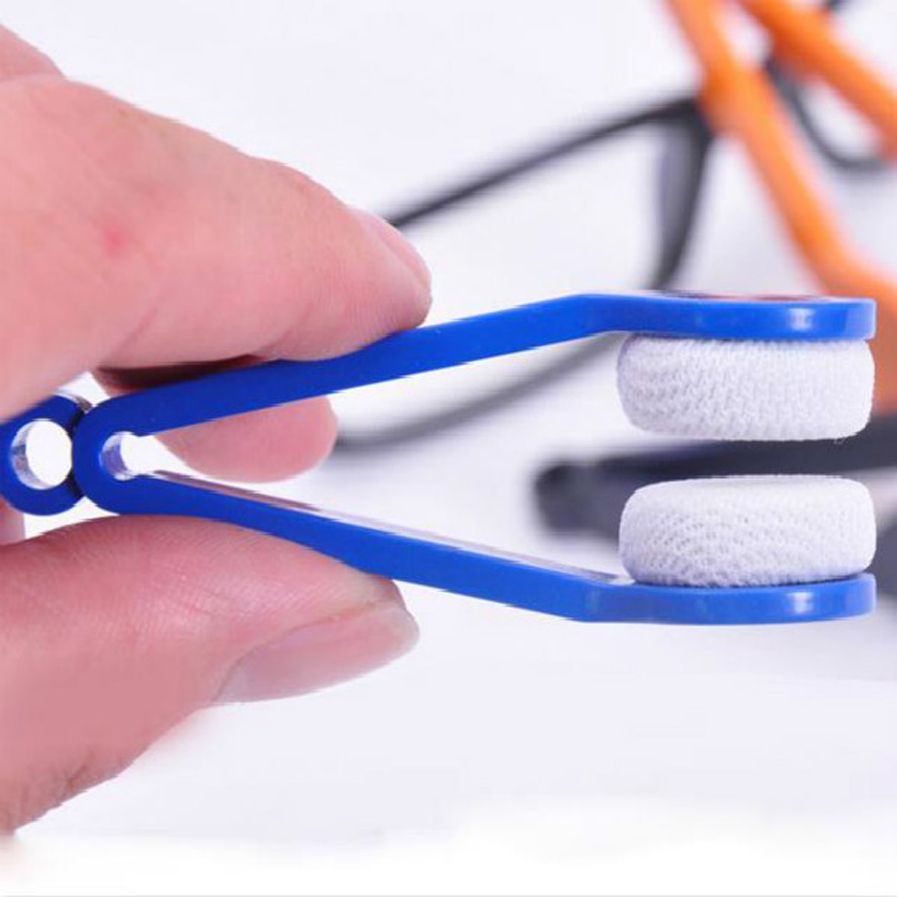 Mini Pocket Glasses Cleaner Brush Wiper EDC Sunglasses Eyeglass