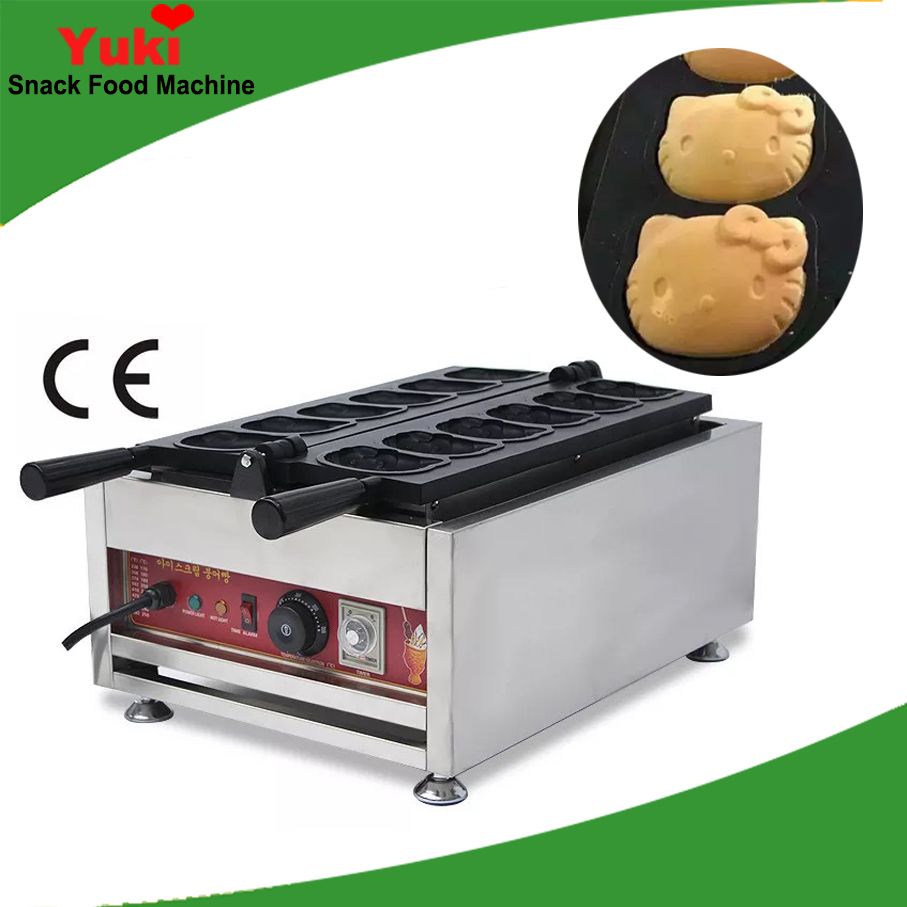 2021 Cartoon Cat Shaped Waffle Maker Cute Shape Waffle Making Machine