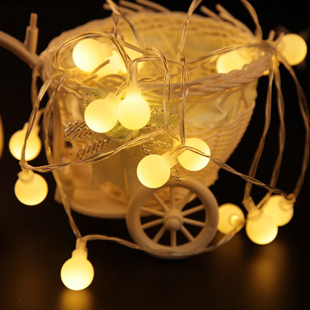 3 Meter 20 Leds Garland Ball Fairy String Decorative Lights Battery 3 Meter 20 Leds Garland Ball Fairy String Decorative Lights Battery Operated Wedding Outdoor Patio Globe Clear