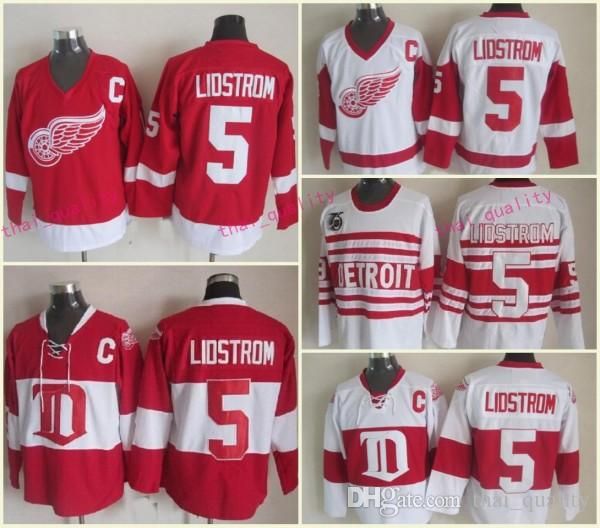 2020 NICKLAS LIDSTROM Detroit Red Wings 1992 CCM Vintage 75th New