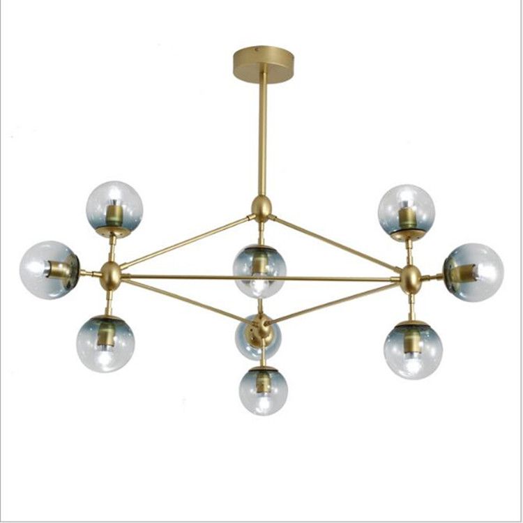 Nordic Led Globe Pendant Light Creative Glass Ball Chandeliers 3 5 Nordic Led Globe Pendant Light Creative Glass Ball Chandeliers 3 5 10 15 21 Heads For Dining Room Bedroom Bar Fixtures Modern Ceiling Lamps