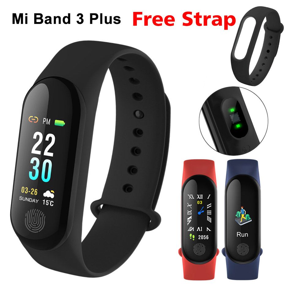 умные часы и браслеты Mi Band 3 M3 Plus Smart Bracelet Heart Rate
