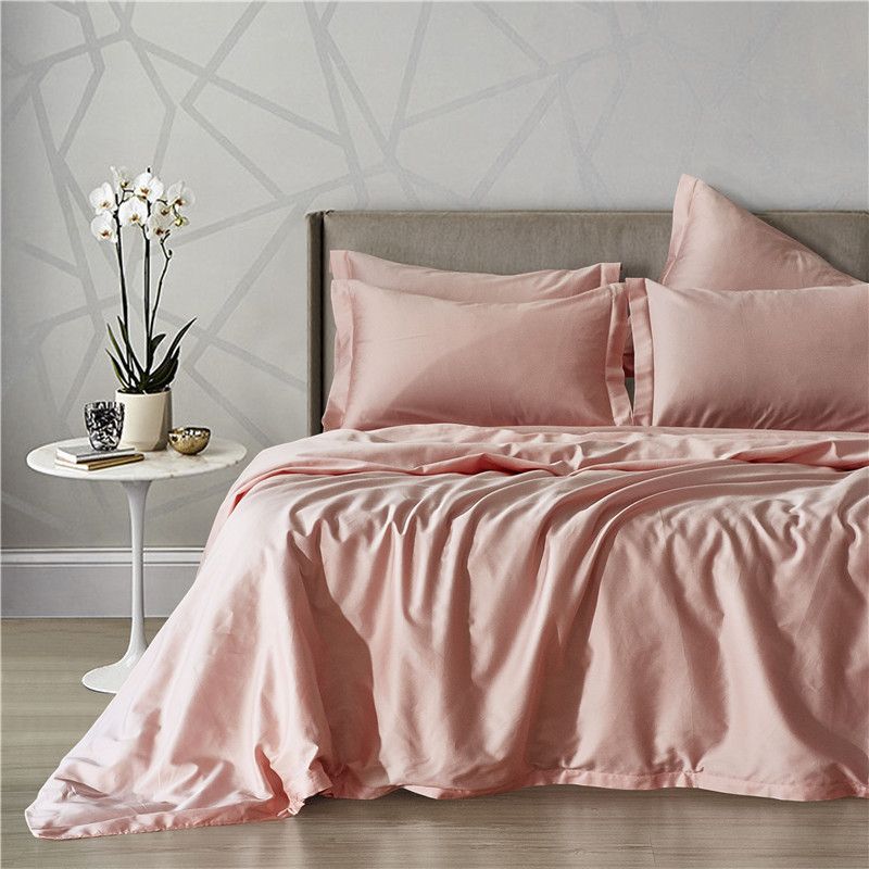 New Bedding Sets Flaming Pink Solid Color 60 Long Staple Cotton New Bedding Sets Flaming Pink Solid Color 60 Long Staple Cotton Duver Quilt Cover Pillowcase Usa King Queen Size Bedspread Black Camouflage