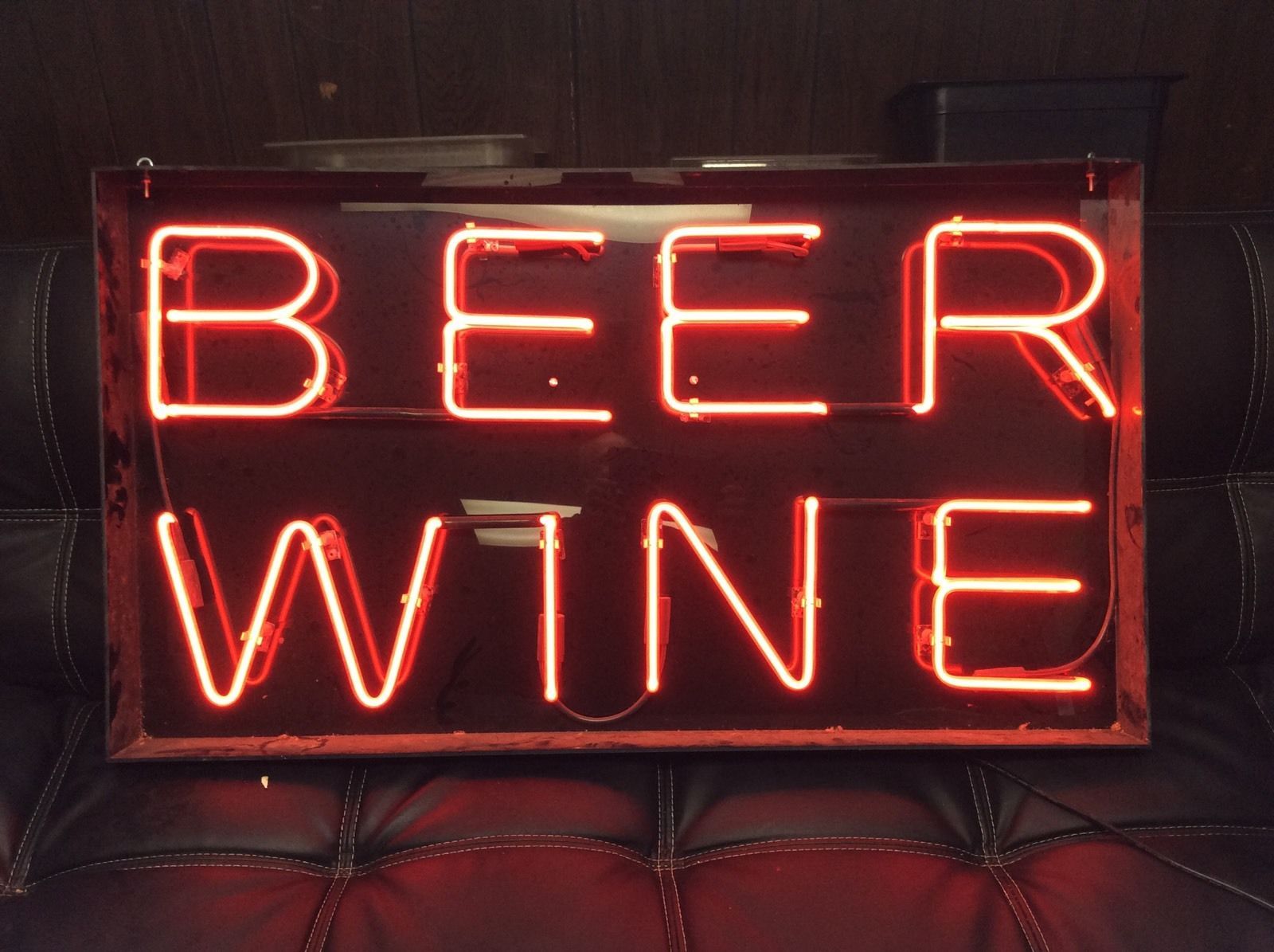 2020 BEER WINE Neon Sign Real Glass Tube Bar Store Business Advertising
