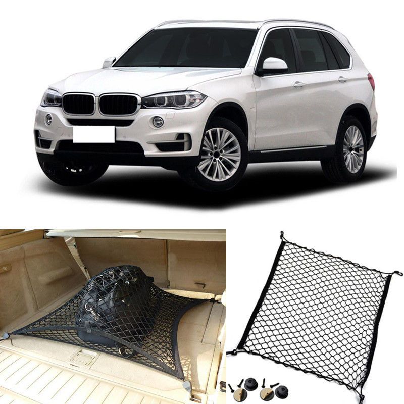 1x For BMW X5 X5M Car Black Rear Trunk Cargo Baggage Organizer Storage