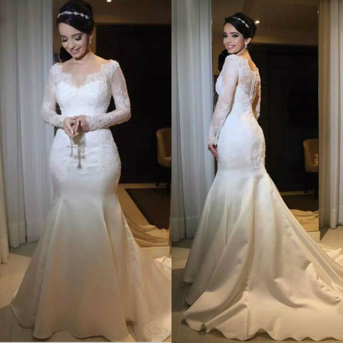 Satin Wedding Dress Fall 2018
