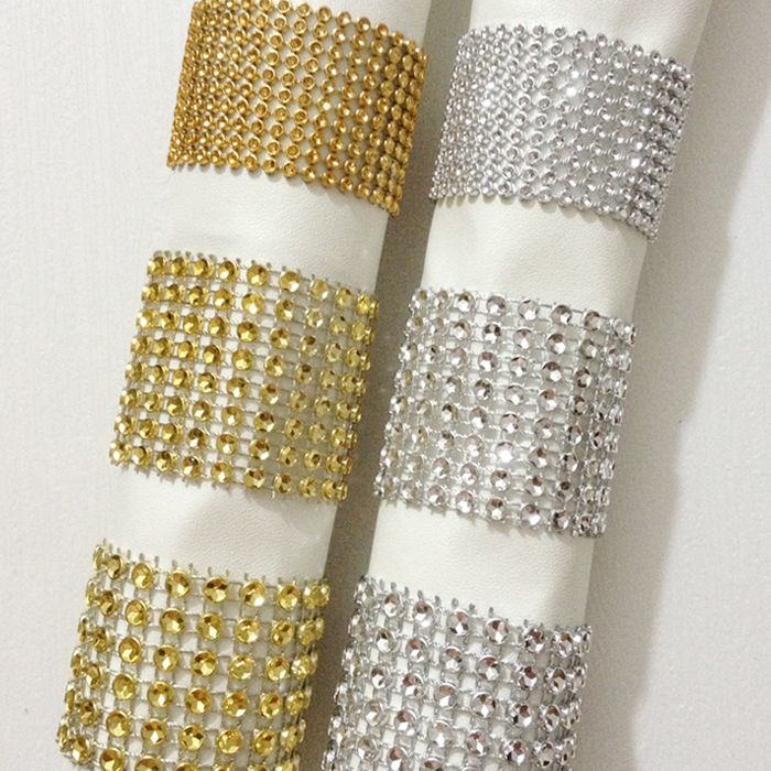 Wholesale Bling Napkin Rings Hotel Wedding Supplies Table Decoration