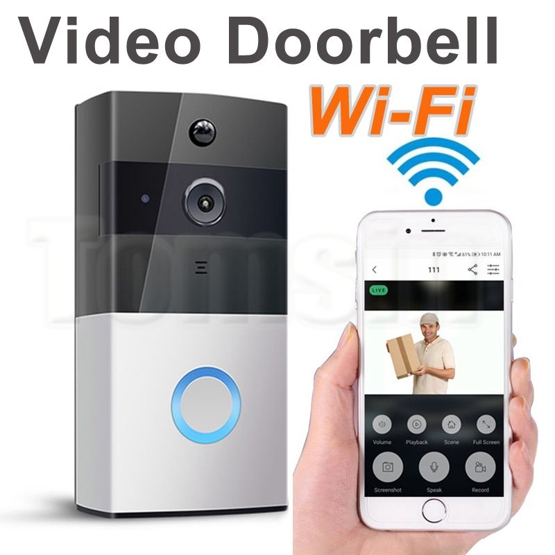 EKEN Wi Fi Video Doorbell 720P HD Security Camera 8GB Real