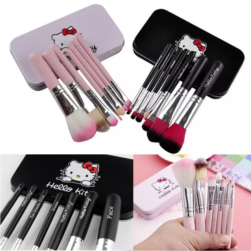 Set Hello Kitty Makeup Brushes Lovely Brush Kit Kids Makeup Brush