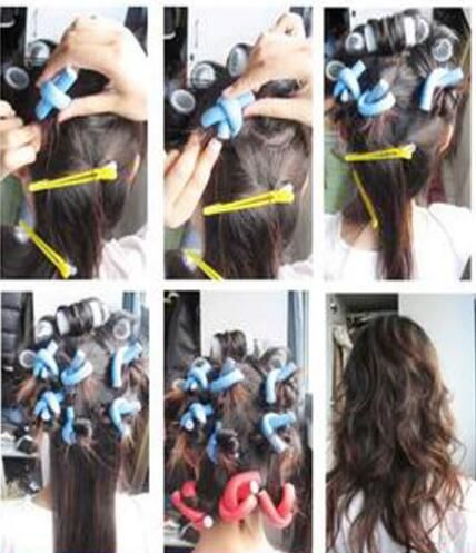 At Fashion Bendy Rollers Flexi Rods Set 7 Styles Diy Hair Curling