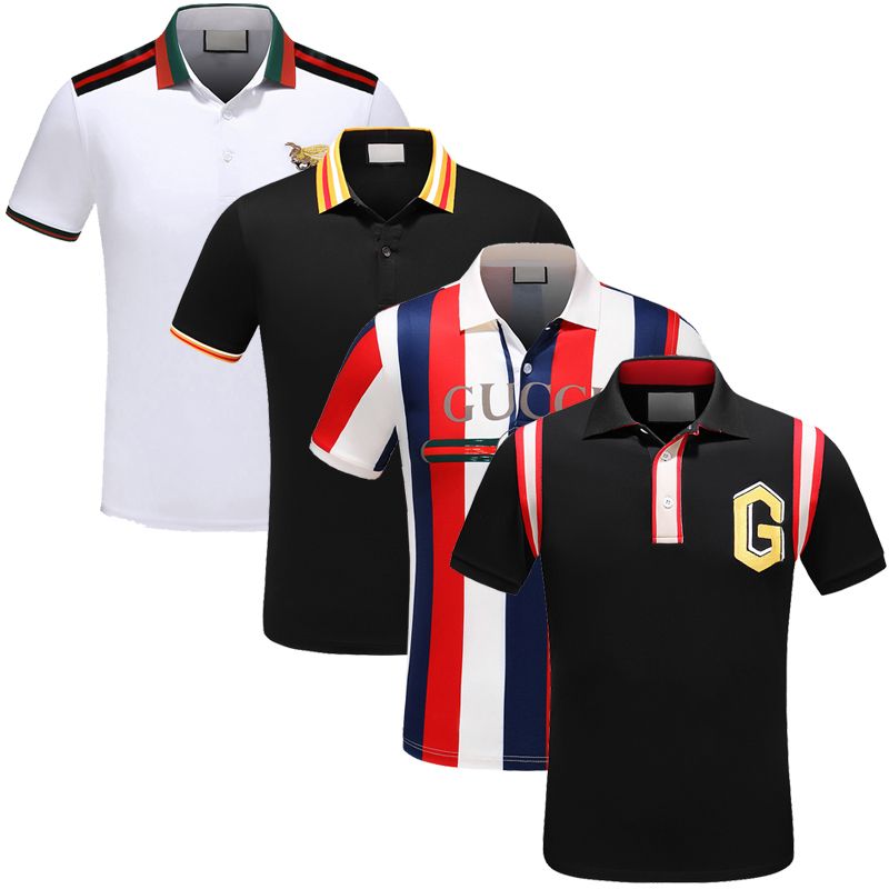 2018 Brand New Luxury Designer Polo T Shirts Short Sleeve Embroidery