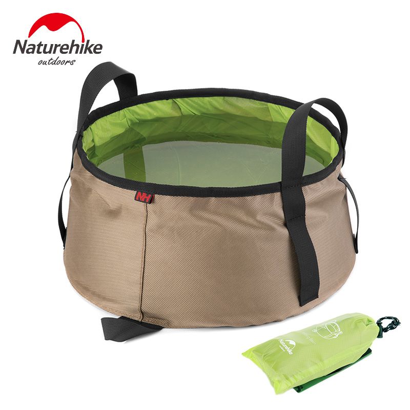Naturehike Nh15z002 L Folding Foldable Collapsible Sink Washbasin Bucket Wash Basin Camping Water Pot Bag Container Car Fishing
